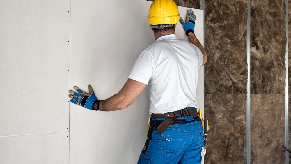 installing drywall